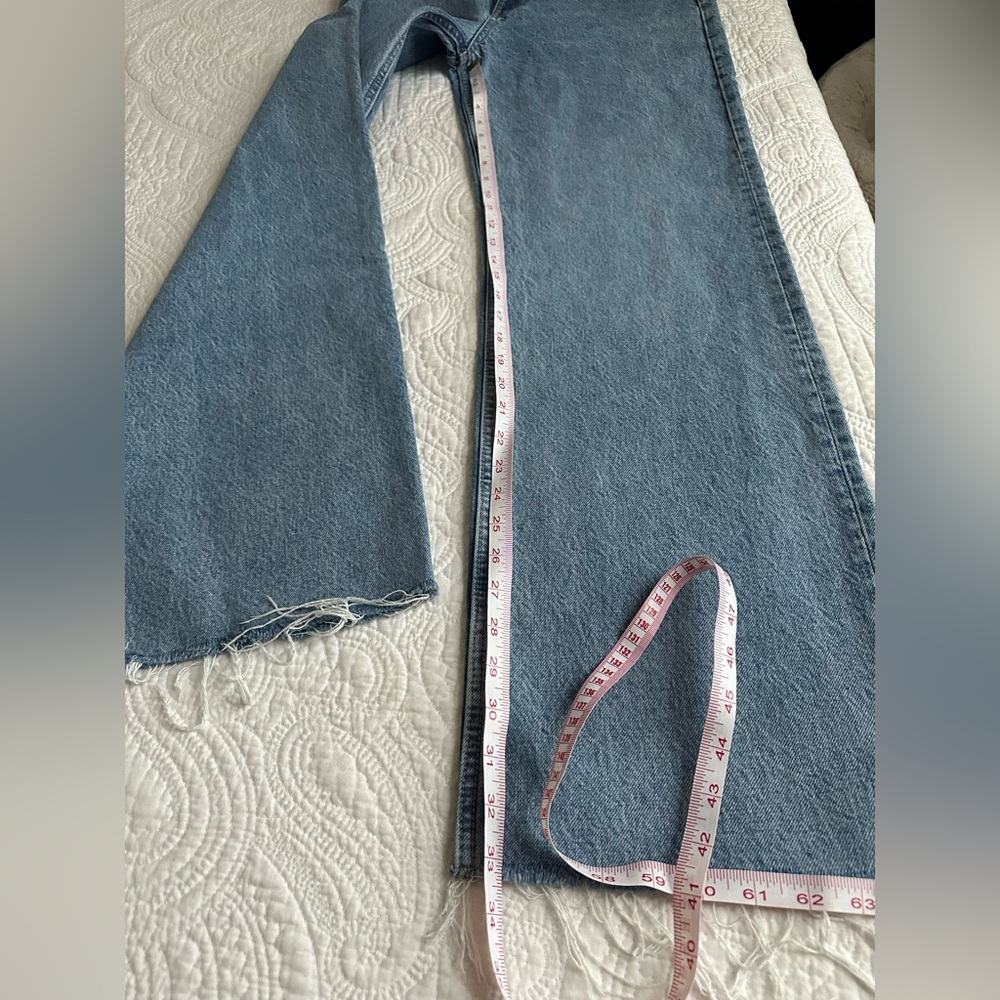 ZARA HIGH RISE WIDE LEG JEANS.Size 10. TALL. - Picture 12 of 14